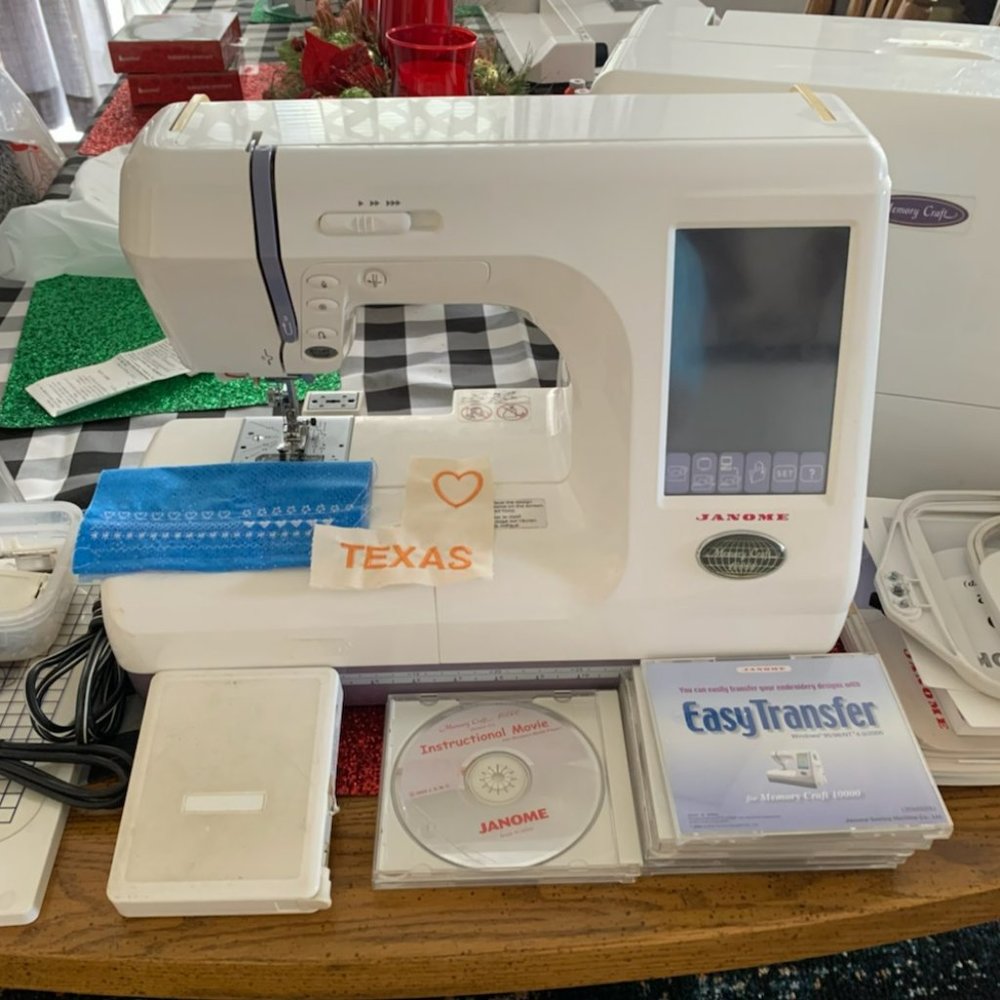 Janome 10000 upgraded to 10001 embroidery/sewing/quilting